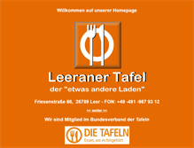 Tablet Screenshot of leeraner-tafel.de